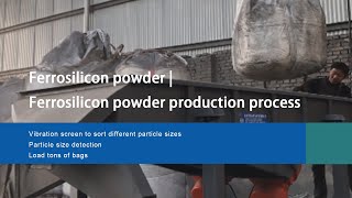 Smelting process Ferrosilicon powder production process [upl. by Janos266]