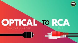 How to Connect Speakers to TV Optical to RCA [upl. by Oicnerolf]