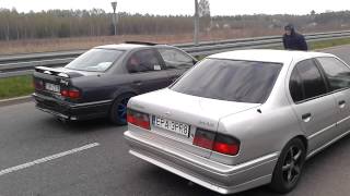 Nissan Primera Sr20Ve vs Nissan Primera Sr20De [upl. by Adnamahs]