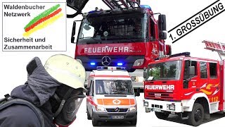 Netzwerk Waldenbuch Steinenbronn 1GROSSÜBUNG  Feuerwehr DRK HAKA RITTER SPORT [upl. by Cuthbertson]