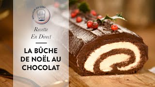 Recette de Noël  la Bûche De Noël au Chocolat [upl. by Adina]