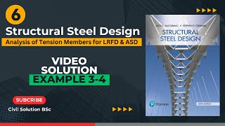 Structural Steel Design Video Solution Example 34 [upl. by Aitnohs]