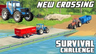 CONSTRUCTING THE BRIDGE ROAD amp NEW TRACTOR  Survival Challenge  Episode 48 [upl. by Cheshire]