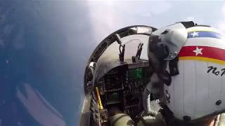 COCKPIT view of a FIGHTER JET landing on a CARRIER [upl. by Meri]