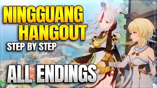 Ningguang Hangout Event All Endings  Achievements 【Genshin Impact】 [upl. by Swor410]