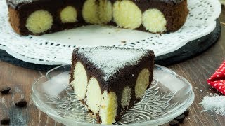 Torta al cioccolato e con palline di ricotta è ideale  SaporitoTV [upl. by Arik]