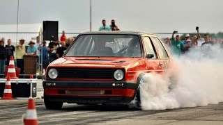 VW Golf Mk2 R33 Turbo 4motion 1100HP Speedmakers 89sec Turboscheune Test amp Tune 27102013 [upl. by Anitsyrk323]