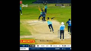 UNDERARM BOWLING 🔥5WICKETS Chethan bedramedia viralvideo viral viralshorts shorts cricket 1B [upl. by Tanner594]