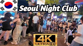 4K  Seoul night club  Hongdae [upl. by Grimes]