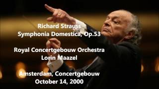 Richard Strauss Symphonia Domestica  Lorin Maazel HD 1080p  Audio video [upl. by Henning602]