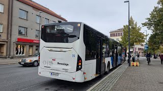 Savonlinja 35 Volvo 8900LE B8RLE 6x2  Jouko bus line 2 in Lappeenranta Finland [upl. by Lanam]