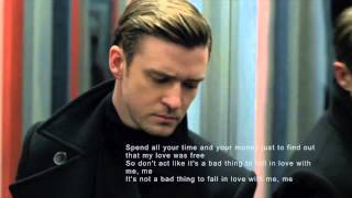 Justin Timberlake  Not a Bad Thing official lyric video [upl. by Zinnes]