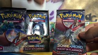 SM 3 NACHT IN FLAMMEN Display ULTRA PULLS Pokemon Booster Box Opening Nr 6 Teil 1 Freitags Flash [upl. by Elmer]