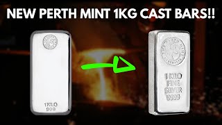 NEW Perth Mint 1kg CAST SILVER BULLION BARS [upl. by Adamek188]