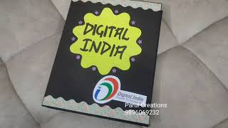 Project on Digital India for Class 12th  Economics project [upl. by Llerrahs]