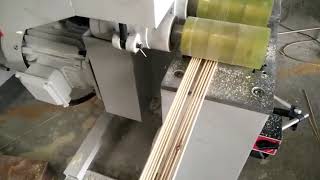 High speed wood dowel rods machine for artist brush handle [upl. by Yerg745]