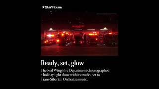 Red Wing Fire Department goes viral with choreographed holiday lights show [upl. by Denzil32]