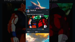 Dragon Ball super tournament edit anime goku shorts viral video [upl. by Nutsud]