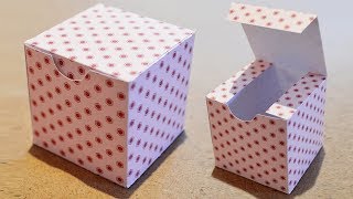 DIY Boite Cadeau en papier  Comment faire une boite carrée [upl. by Ettelimay]