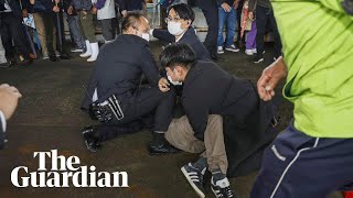 Device explodes near Japans prime minister Fumio Kishida [upl. by Eylsel]