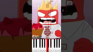 Nemesis of Turkish Ice Cream fash Inside Out Animation  Octave Piano Tutorial [upl. by Kalikow699]