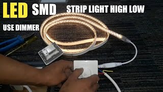 How to Install Dimmer Switch for LED Smd Strip Lights Any Lights Low High Urdu Hindi [upl. by Anauqaj]