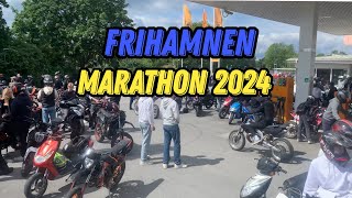 Frihamnen Marathon 2024  Wheelies and Police [upl. by Eilhsa302]