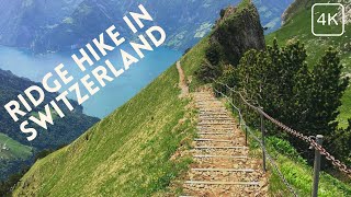 Ridge Hike in Switzerland  Fronalpstock to Klingenstock Stoos 🚠  4K [upl. by Iraam]