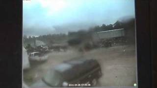 Tornado caught on surveillance video [upl. by Irat889]