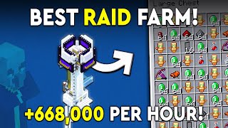 Minecraft Stacking Raid Farm Tutorial  Restartable  668000 PH [upl. by Baalbeer]