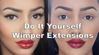 Do It Yourself Wimper Extensions  Beauty Hack [upl. by Redwine597]