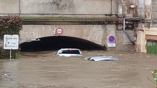 🚨 Cars Washed Away Today As Floods Hit France 🇫🇷 October 17 2024 inondations LoireAtlantique [upl. by Eelyrag]