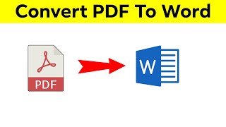 How to Convert PDF to Word  Easy amp Free Method [upl. by Oxford668]