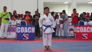 Heian Sandan  Kata 3  Raihan  karate kids [upl. by Nickolas]