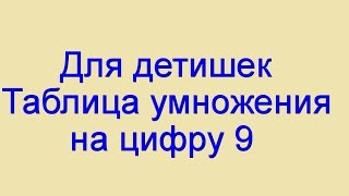 Таблица Умножения В Стихах Для Детей Таблица Умножения В Игровой Форме [upl. by Ania]