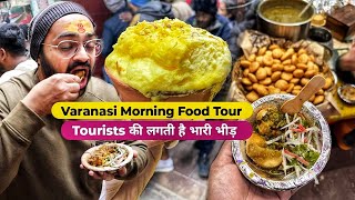 सुबह 4 बजे Varanasi Food Tour in Morning  Varanasi Food Tour Part 2 [upl. by Elke]