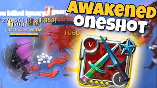 54 ➜ AWAKENED Oneshot  DaggerPair Solo PvP  Albion Online [upl. by Nolra]