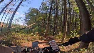 eBiking Haverhill MA  Riding around Lowell State Forest on the 29er converted ebike 10092024 [upl. by Ainyt]