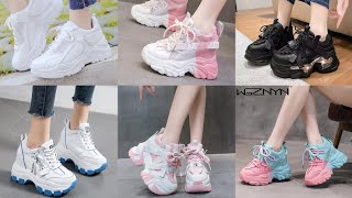 Korean Trending and Stylish Sneakers for girls joggers for girls  Shoes for girls [upl. by Einehpets]