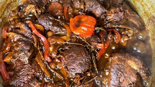 HOW TO MAKE THE BEST JAMAICAN BROWN STEW CHICKEN RECIPE [upl. by Adnavoj]