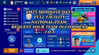 SM 25 mod save data v 103 FULL FACILITY  UNLIMITED MONEY 1 [upl. by Valleau]