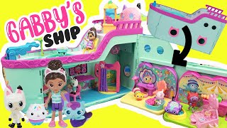 Gabbys Dollhouse Cat Friend Ship Build and Decorate with Carnival and Spa Rooms [upl. by Tiffani64]