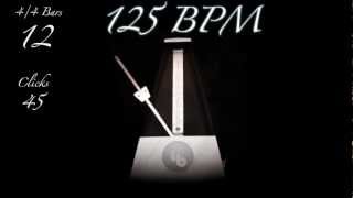 125 BPM Metronome [upl. by Aiouqes752]