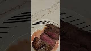 Juicy Steak in Air Fryer yummy juicysteakairfryer youtubeshorts shorts [upl. by Tyika]