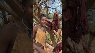 Traditional meat drying methods Hadzabe hunters prepare their bounty using timehonored techniques [upl. by Finah908]