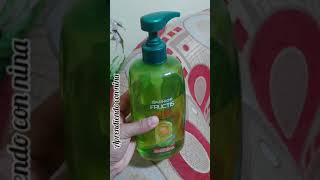 Probando shampoo de la marca Garnier fructis shorts [upl. by Aubine858]