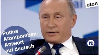 Putins AtombombenAntwort auf deutsch [upl. by Nawtna]