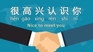 “Glad to meet you” in Chinese  Day 4 Hěn gāo xìng rèn shi nǐ Free Chinese Lesson [upl. by Senn173]