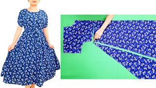 ✅️Very attractive dress cutting and sewing ideas  Dress design fits all sizes👌⚘️ [upl. by Naaman534]