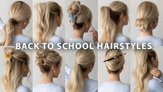 10 CUTE BACK TO SCHOOL HAIRSTYLES 2024 ❤️ [upl. by Bithia436]